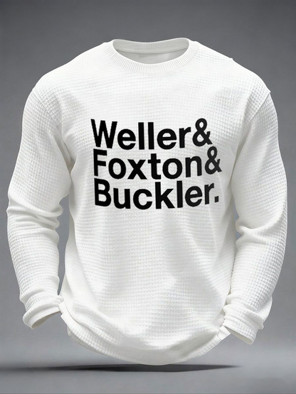 Men's The Jam Band Mod British Music The Modfather Waffle Long Sleeve T-Shirt