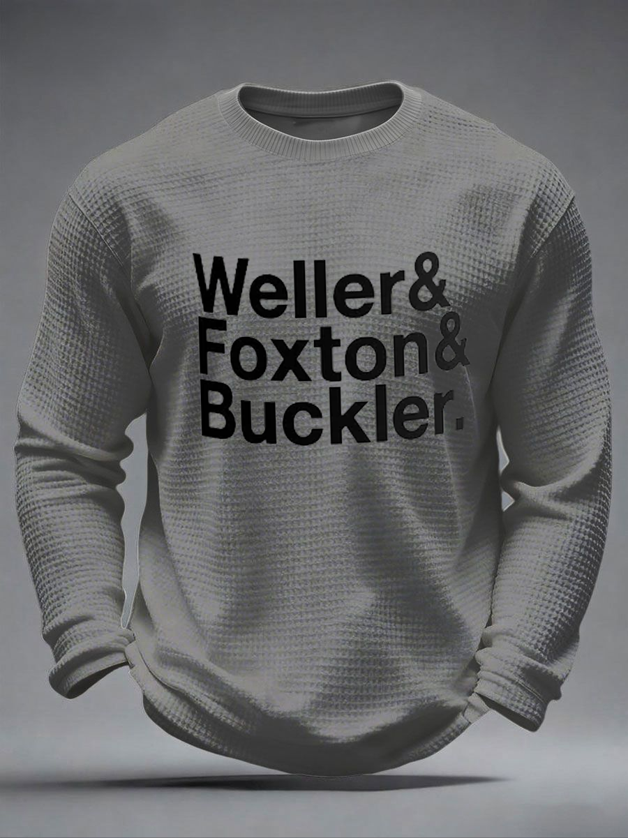 Men's The Jam Band Mod British Music The Modfather Waffle Long Sleeve T-Shirt