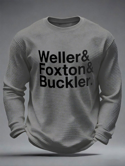 Men's The Jam Band Mod British Music The Modfather Waffle Long Sleeve T-Shirt