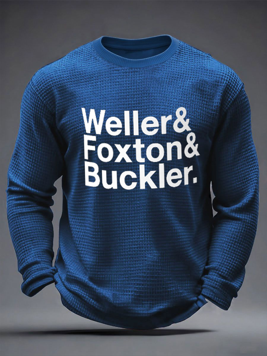 Men's The Jam Band Mod British Music The Modfather Waffle Long Sleeve T-Shirt
