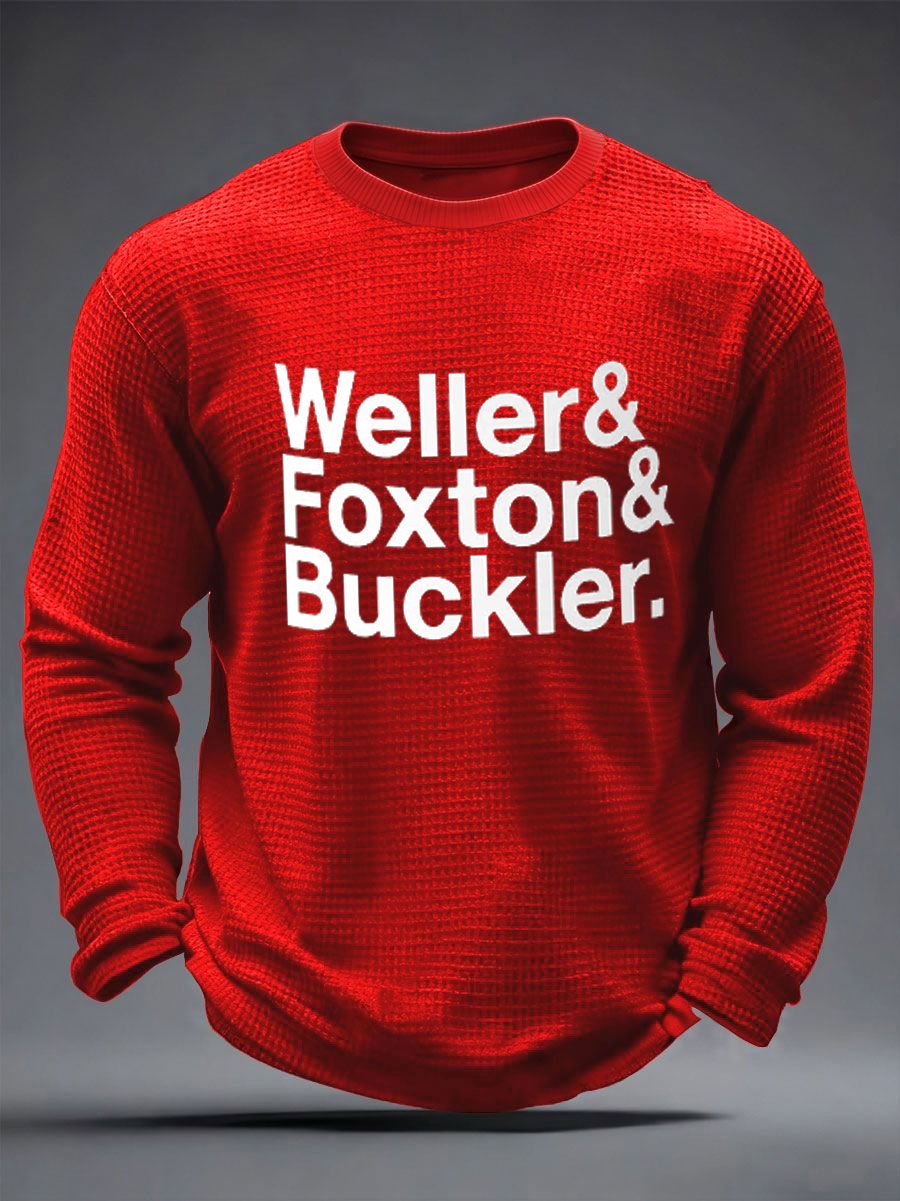 Men's The Jam Band Mod British Music The Modfather Waffle Long Sleeve T-Shirt