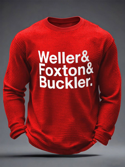 Men's The Jam Band Mod British Music The Modfather Waffle Long Sleeve T-Shirt