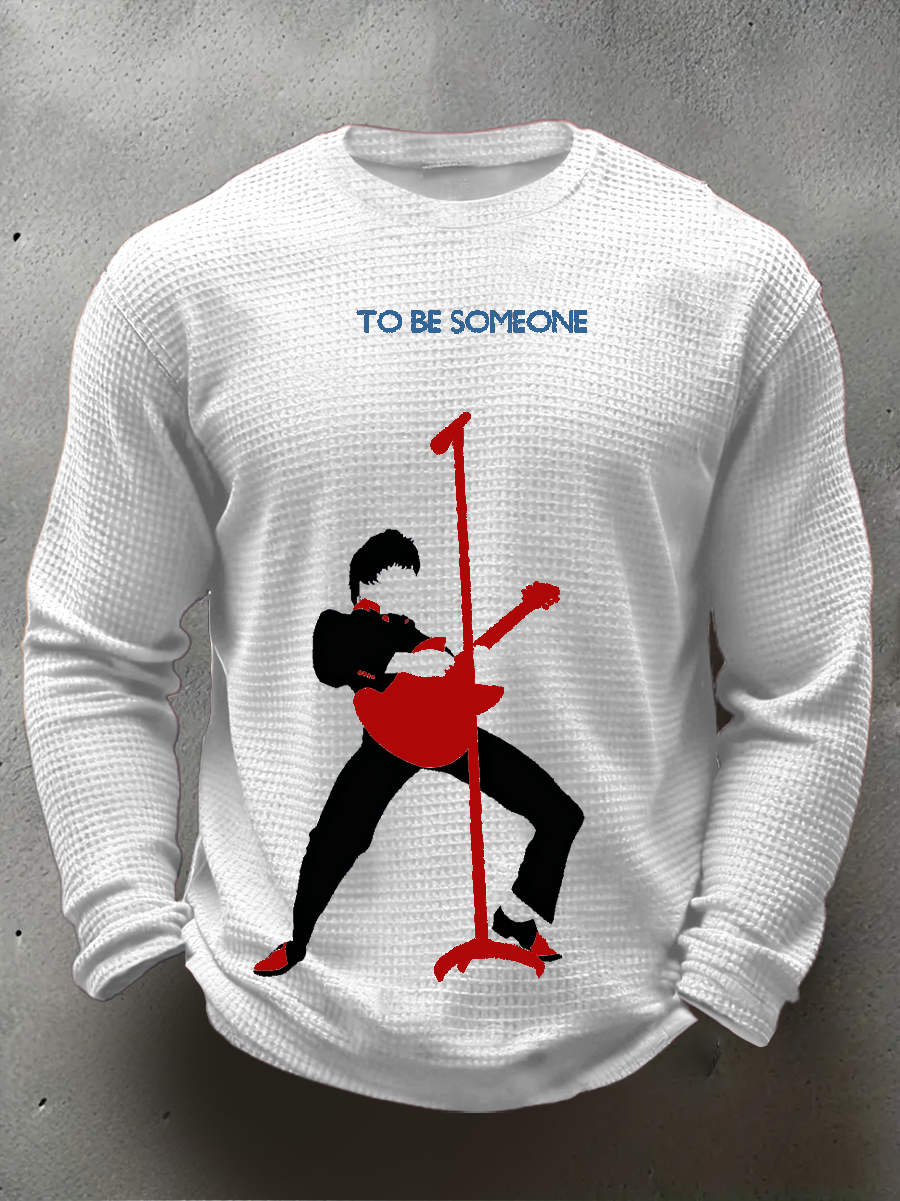 Men's of The Jam minimalist pop art  Waffle Long Sleeve T-Shirt