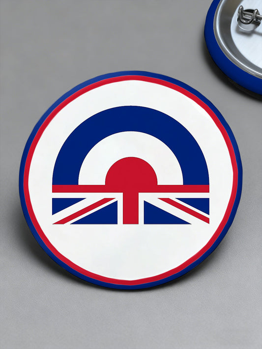 UK Mods Music Lover Printed Pins