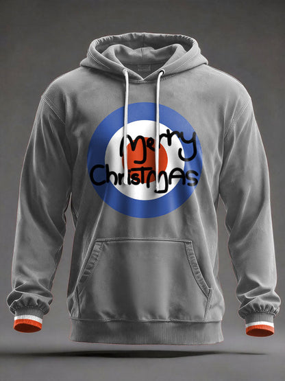 Unisex UK Mod Music Lover Christmas Printed Hoodie