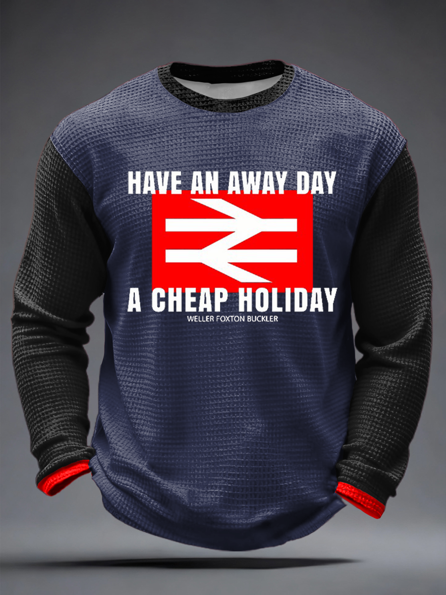 Men's UK Mods Music Lover Waffle Long Sleeve T-Shirt