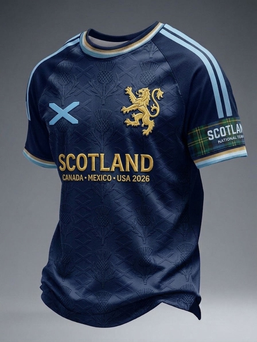 Men's UK Scotland Football Lover 2026 Printed T-shirt