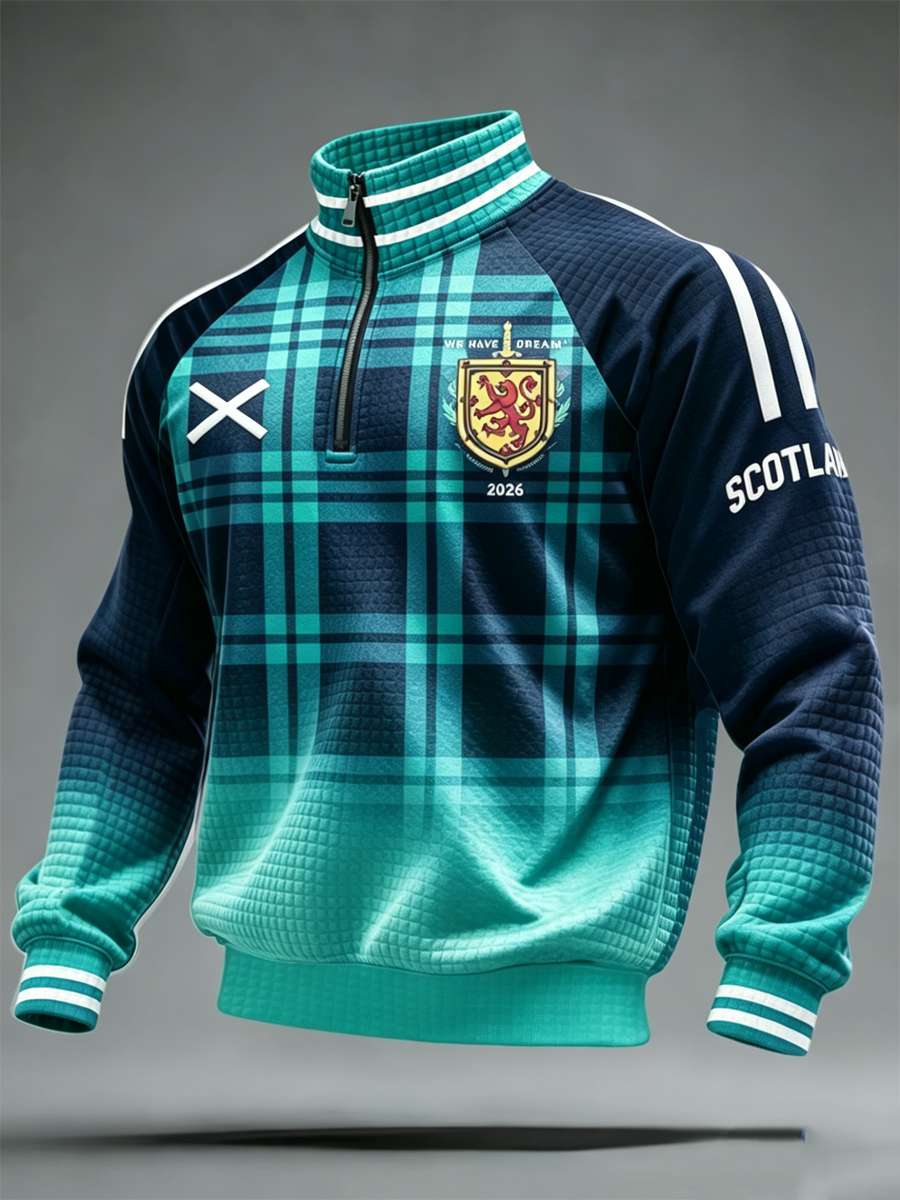 Men's UK Football Lover Scotland Printed Printed Sweatshirt