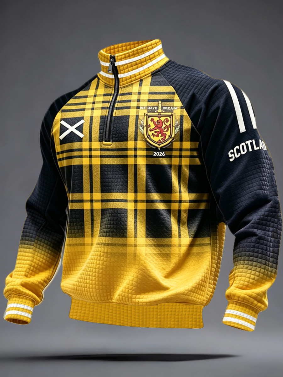 Men's UK Football Lover Scotland Printed Printed Sweatshirt