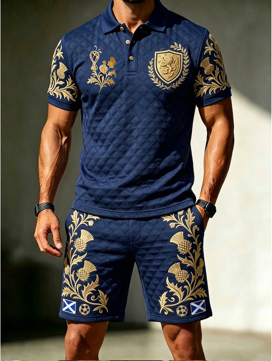 Men's England Football Art Print Suits