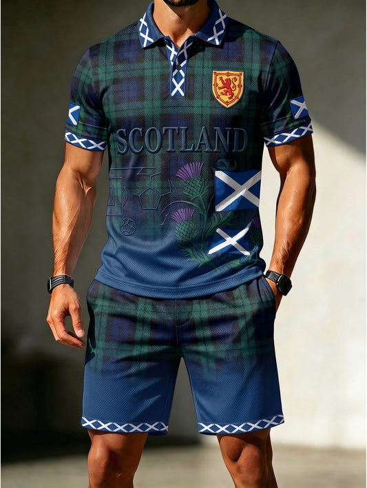 Men's England Football Art Print Suits