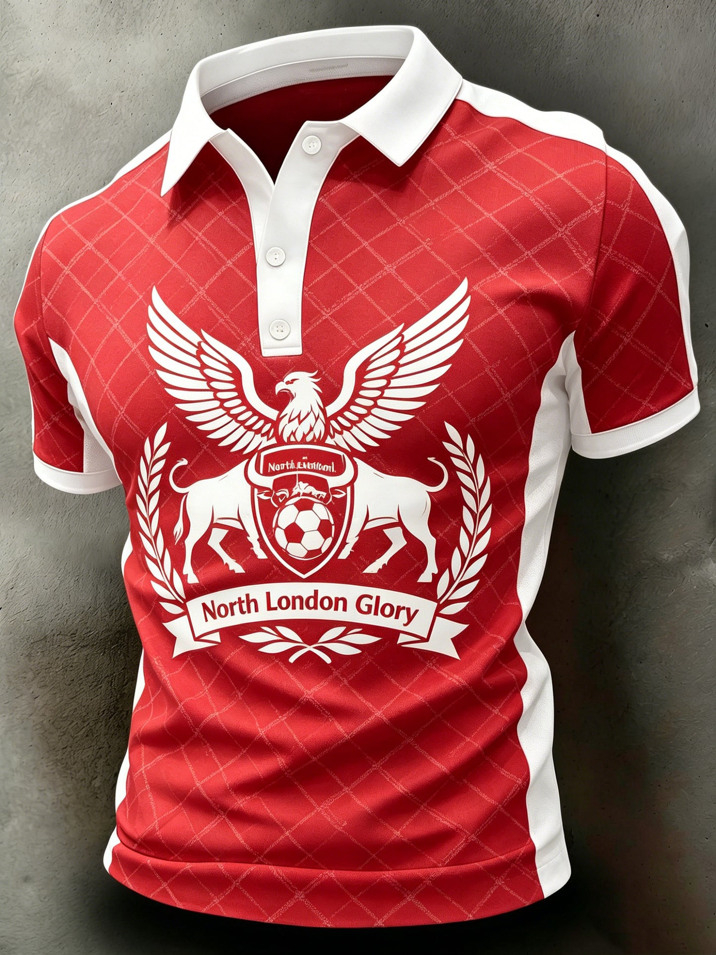 Men's Football Cheering Art Print Polo Shirt