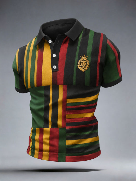 Men's Reggae Lion Polo Shirt