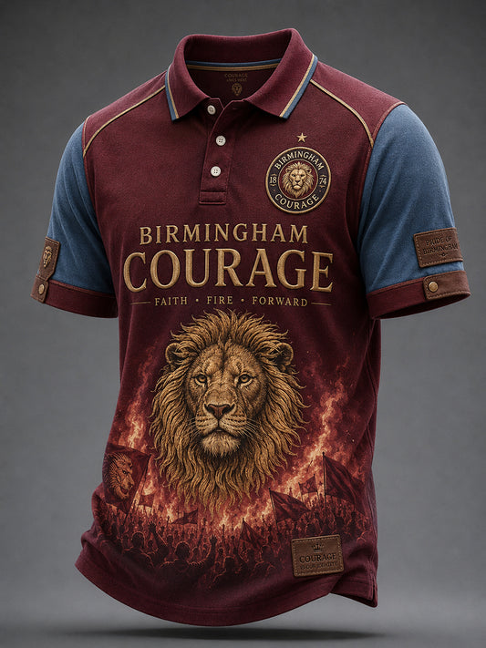 Men's Retro Football Fan Art Print Casual Jersey