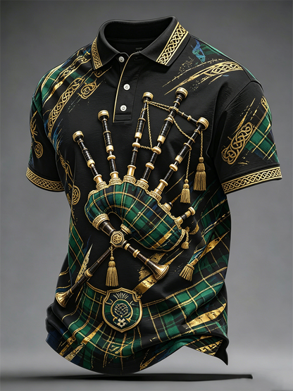 Men's UK Football Lover Scotland Printed polo shirt