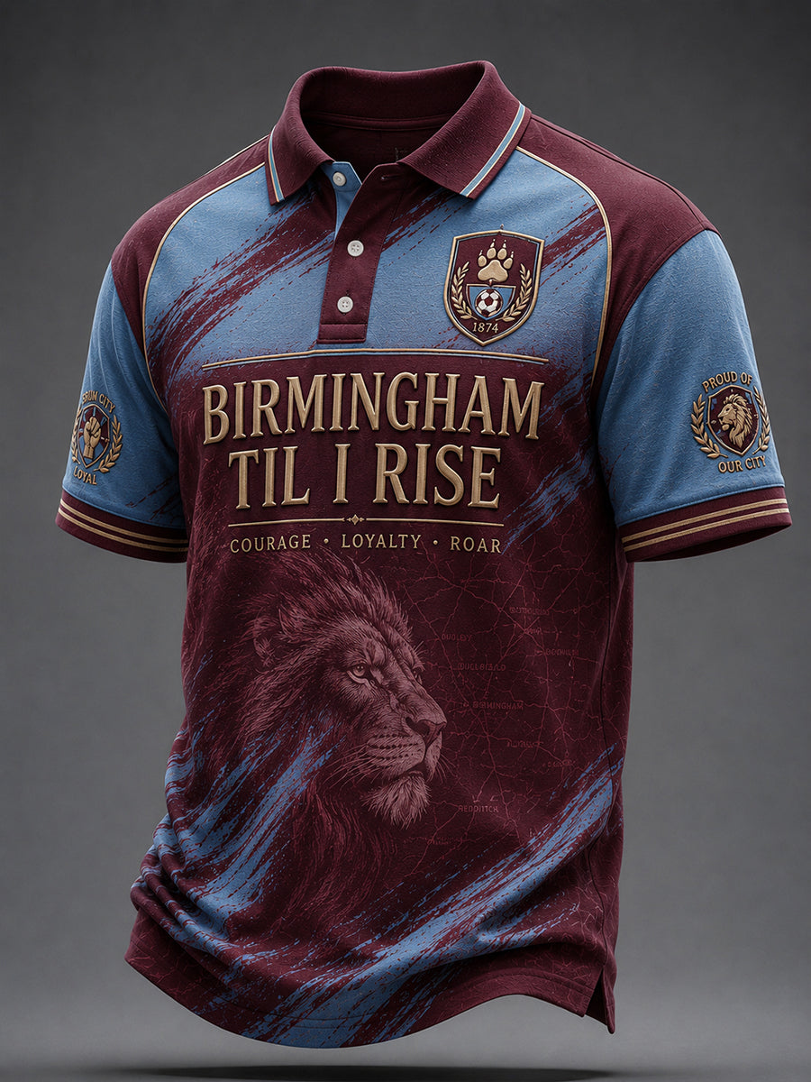 Men's Retro Football Fan Art Print Casual Jersey