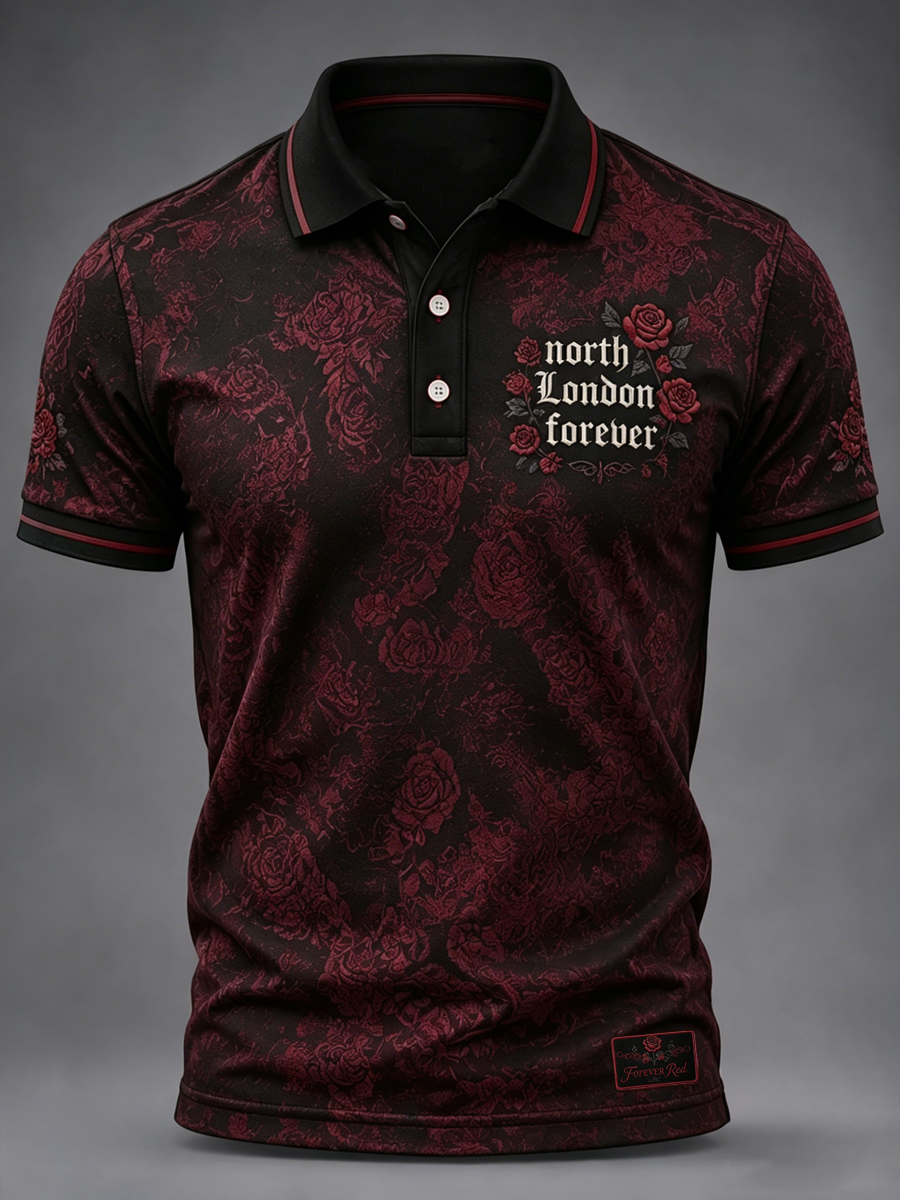 Men's north London forever Printed polo shirt