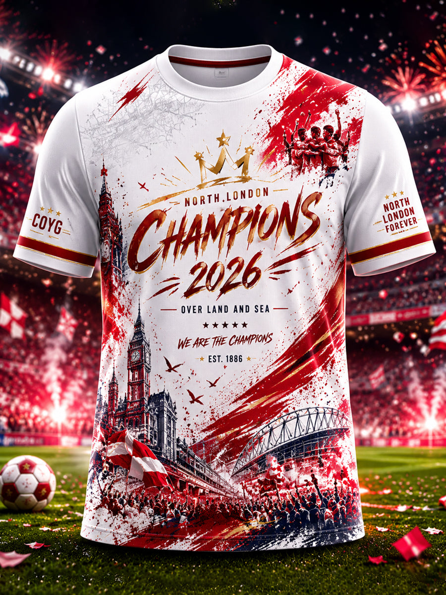 Men's Gift For Football Fans Print Casual Tee