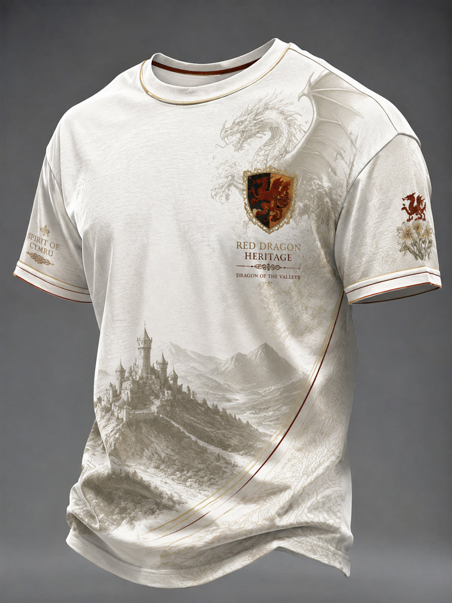 Men's Welsh Dragon Printed T-shirt