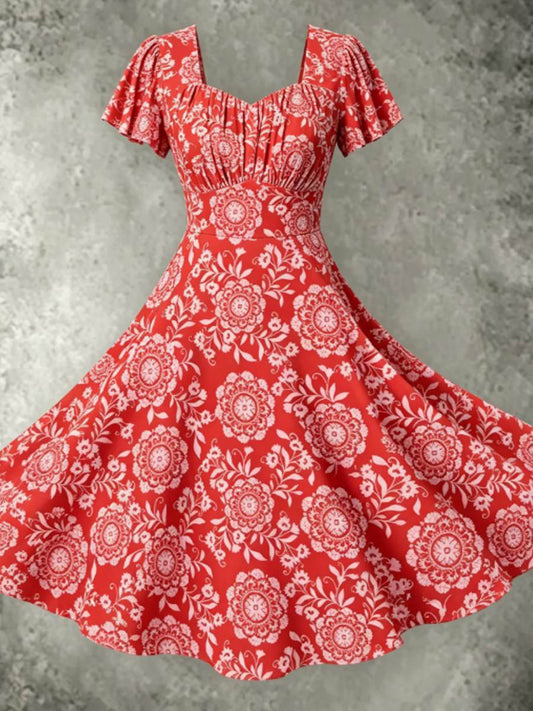 Women's Queen Camilla 3D Short Sleeve Dress