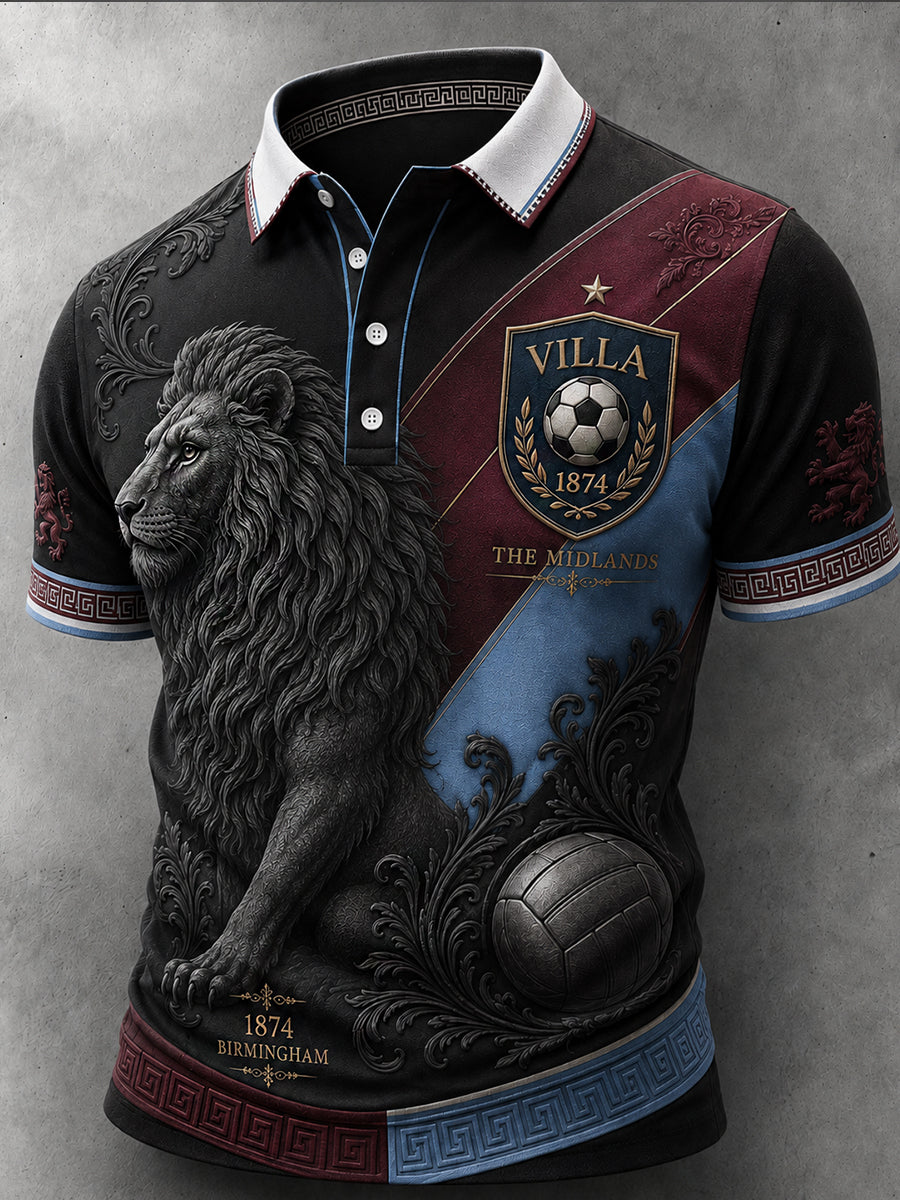 Retro Football Fan Art Print Casual Jersey