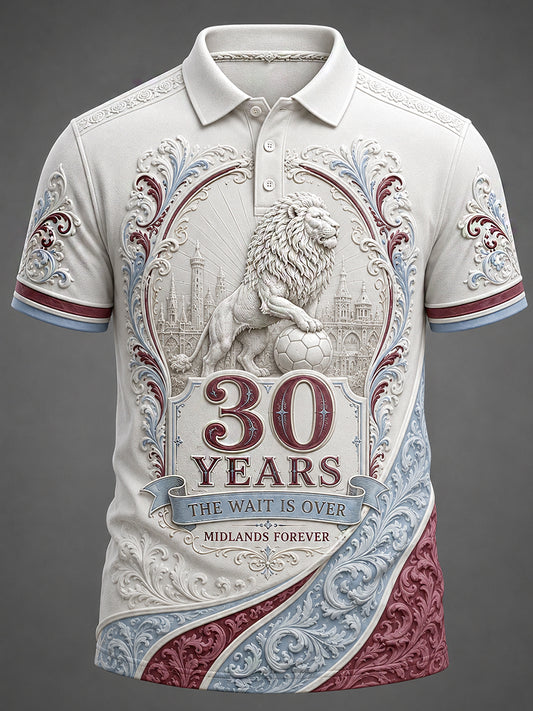Retro Football Fan Art Print Casual Jersey