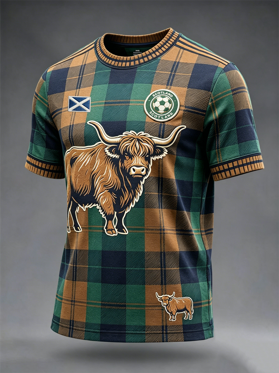Men's UK Football Lover Scotland Printed short sleeves t-shirt