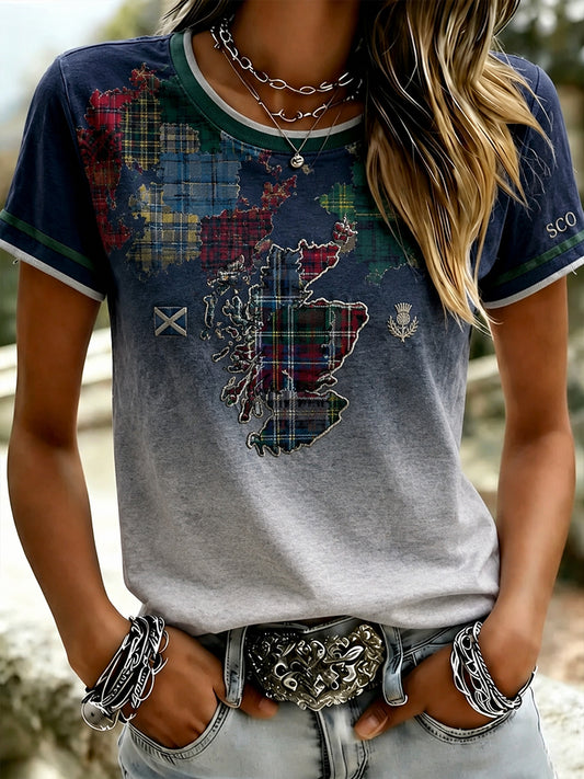 Women's Scotland Football Short Sleeves T-Shirt
