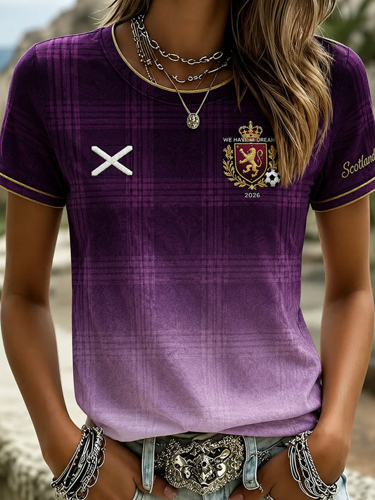 Women's Scotland Football Short-Sleeved T-Shirt