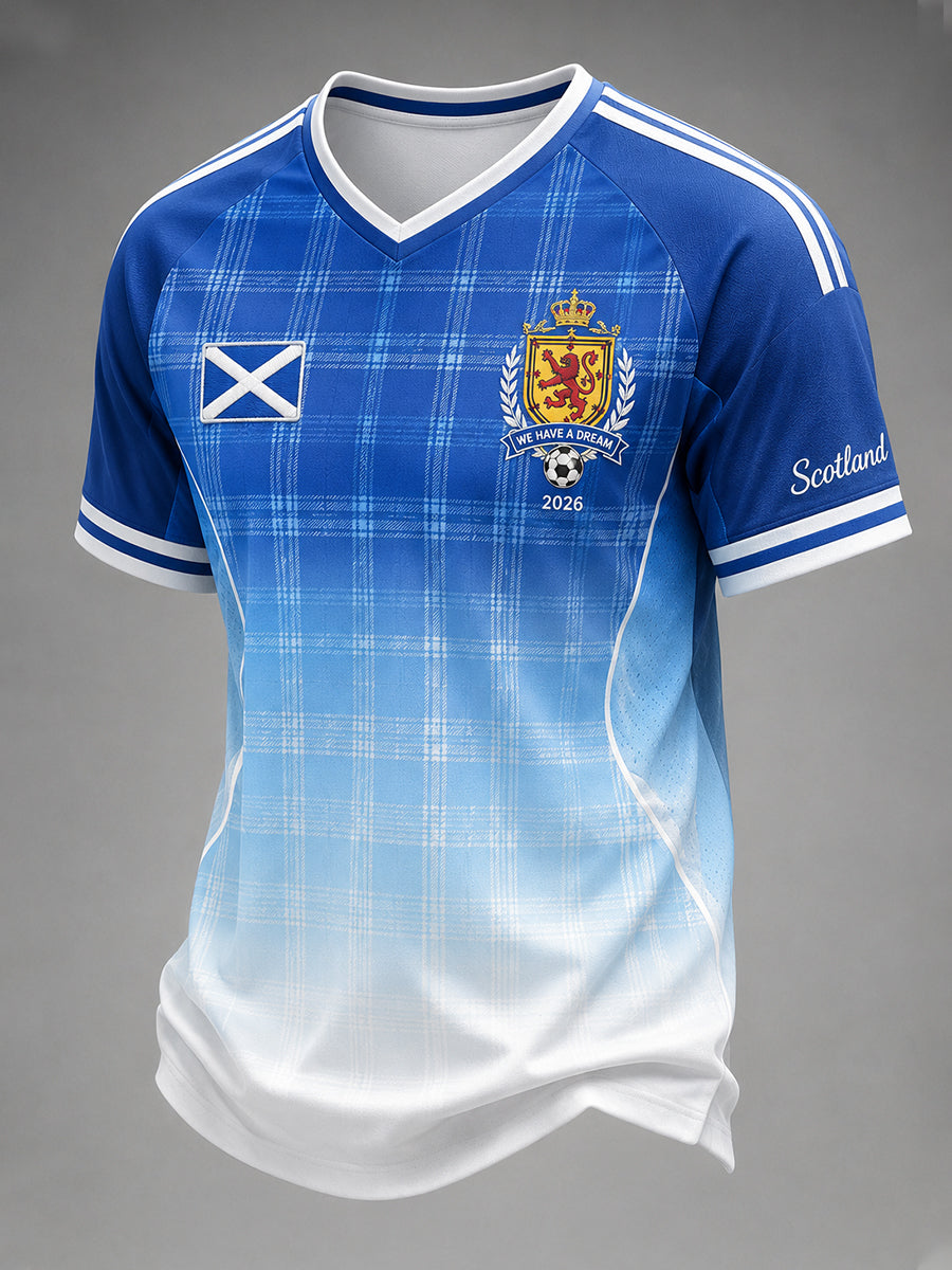 Men's Scotland Football V-neck T-shirt