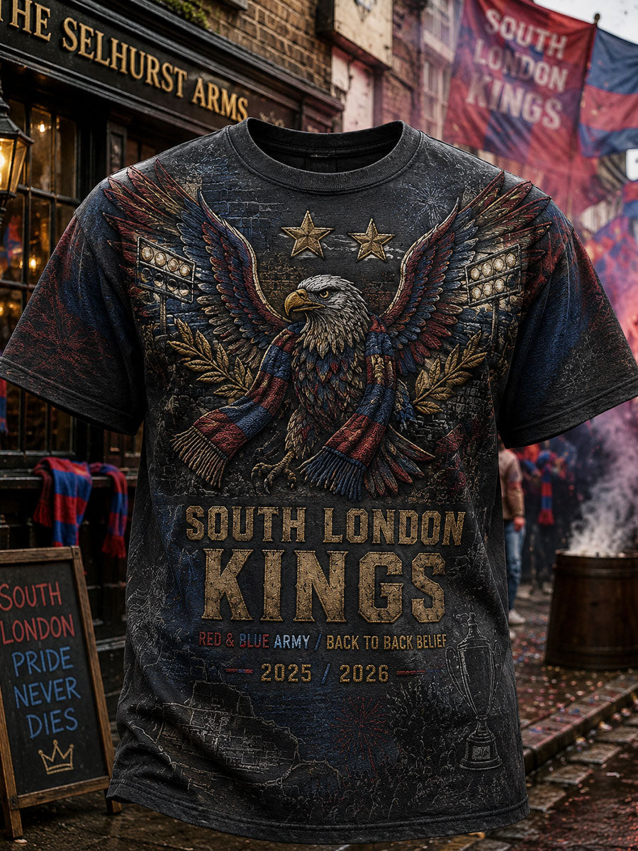 Men's Eagles Football Lover Winner Printed T-shirt