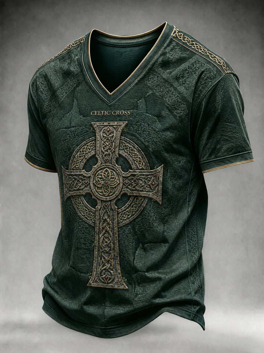 Men's Celtic V-neck T-shirt