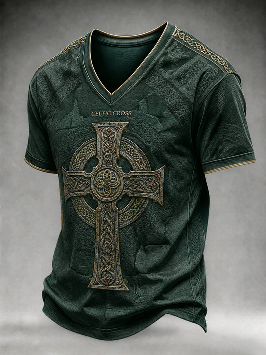 Men's Celtic V-neck T-shirt