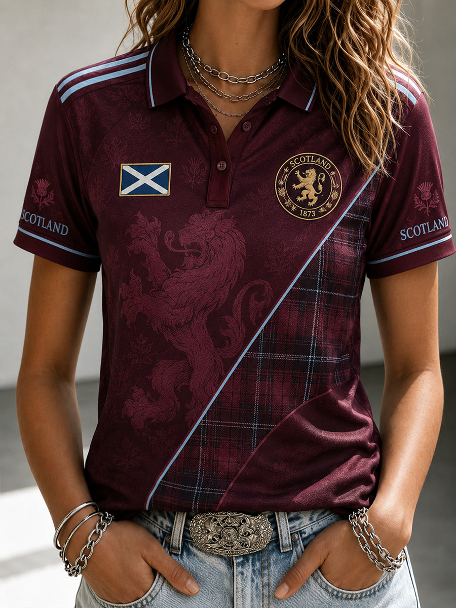 Women's Scotland Footabll Polo T-Shirt