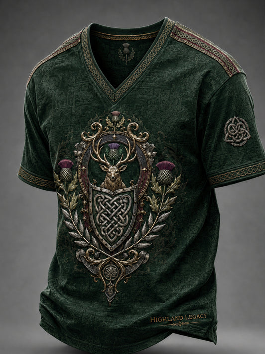 Men's Celtic V-neck T-shirt