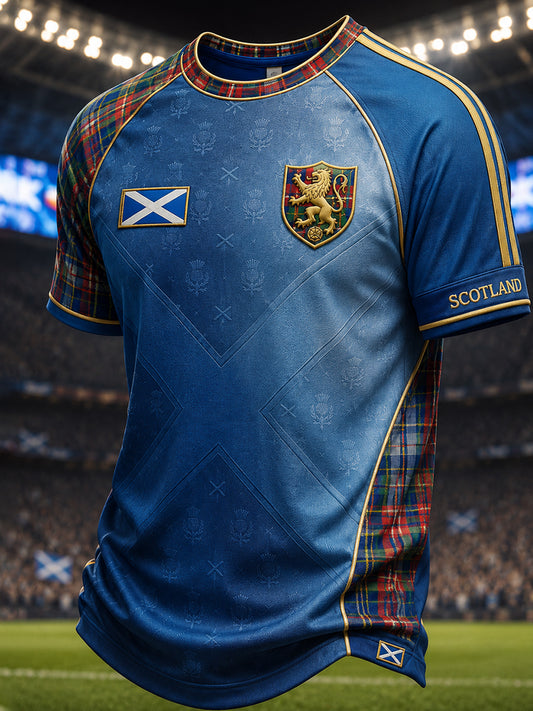 Men's Scottish Football Short Sleeve Shirt
