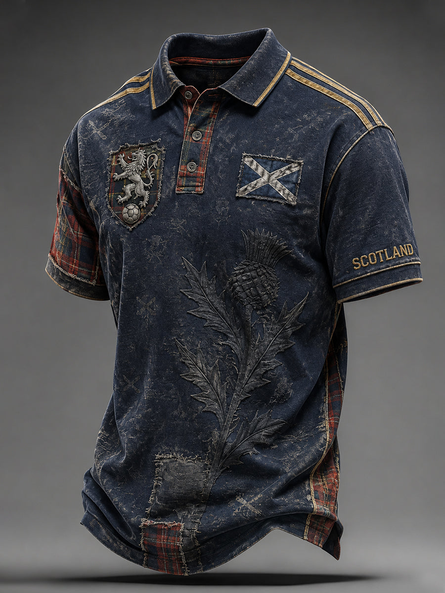 Men's Scottish Football Short Sleeve Shirt