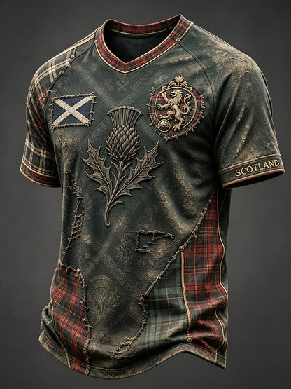 Men's Scottish Football Short Sleeve Shirt