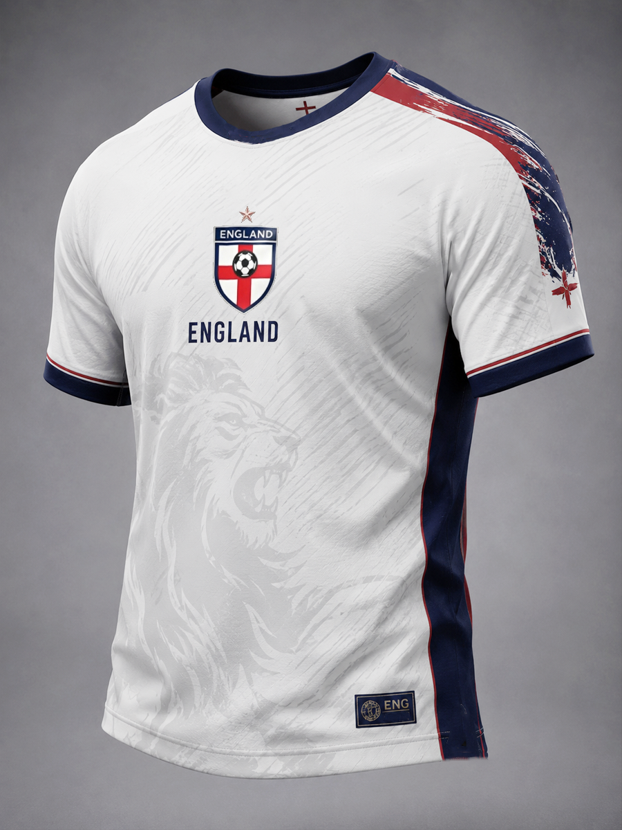 Men's UK Football Lover England Printed short sleeve t-shirt