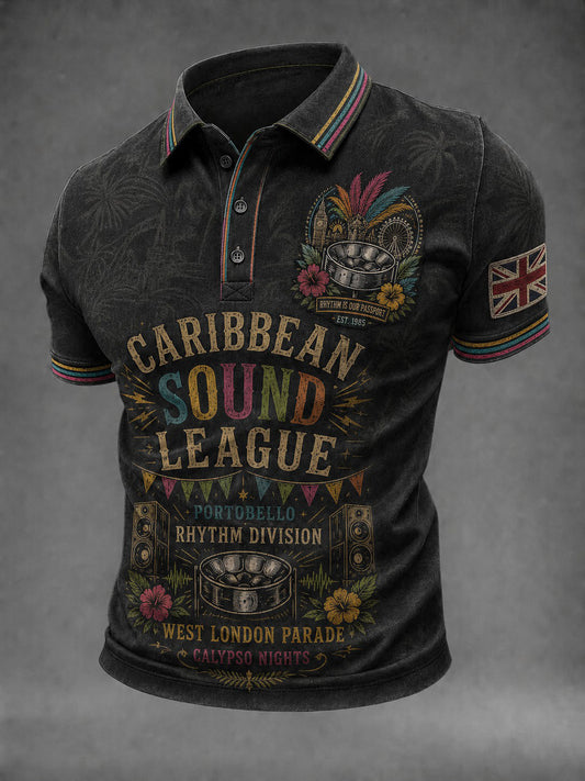 Men's Caribbean London Festival Notting Hill Carnival Printed Shirt