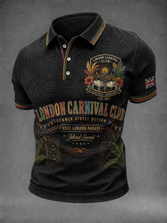 Men's Caribbean London Festival Notting Hill Carnival Printed Shirt