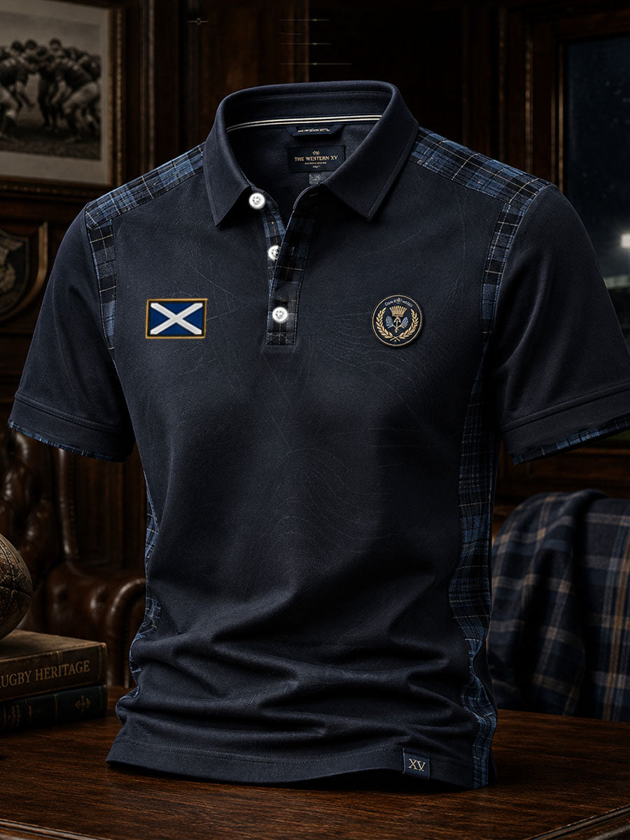 Men's Scotland Western Rugby Lover Printed Casual Tops