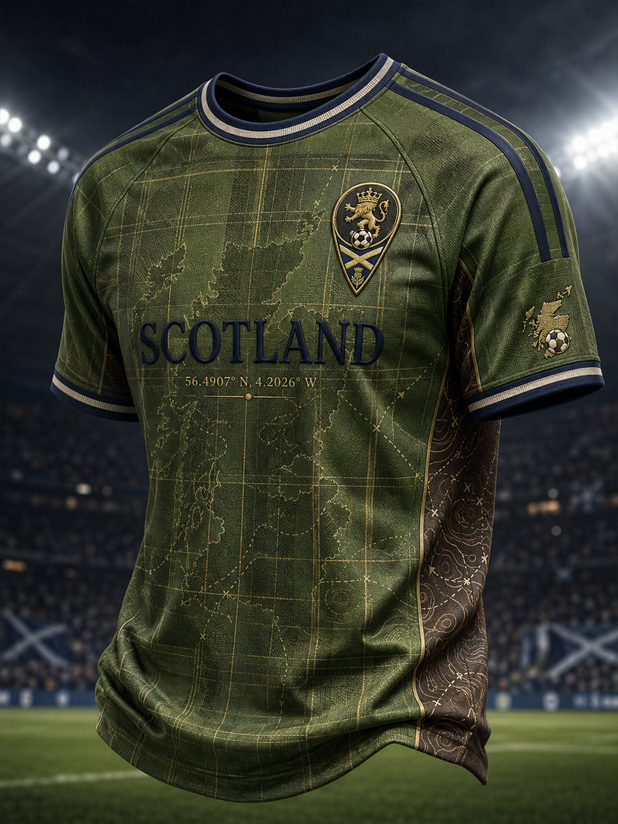 Men's Scotland Football Short Sleeves T-Shirt