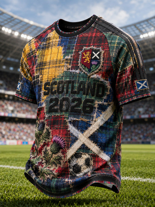 Men's Scotland Football Short Sleeves T-Shirt