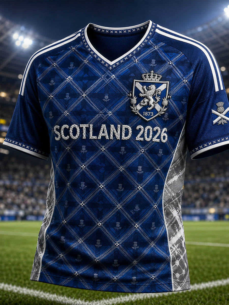 Men's Scotland Football V-Neck T-Shirt