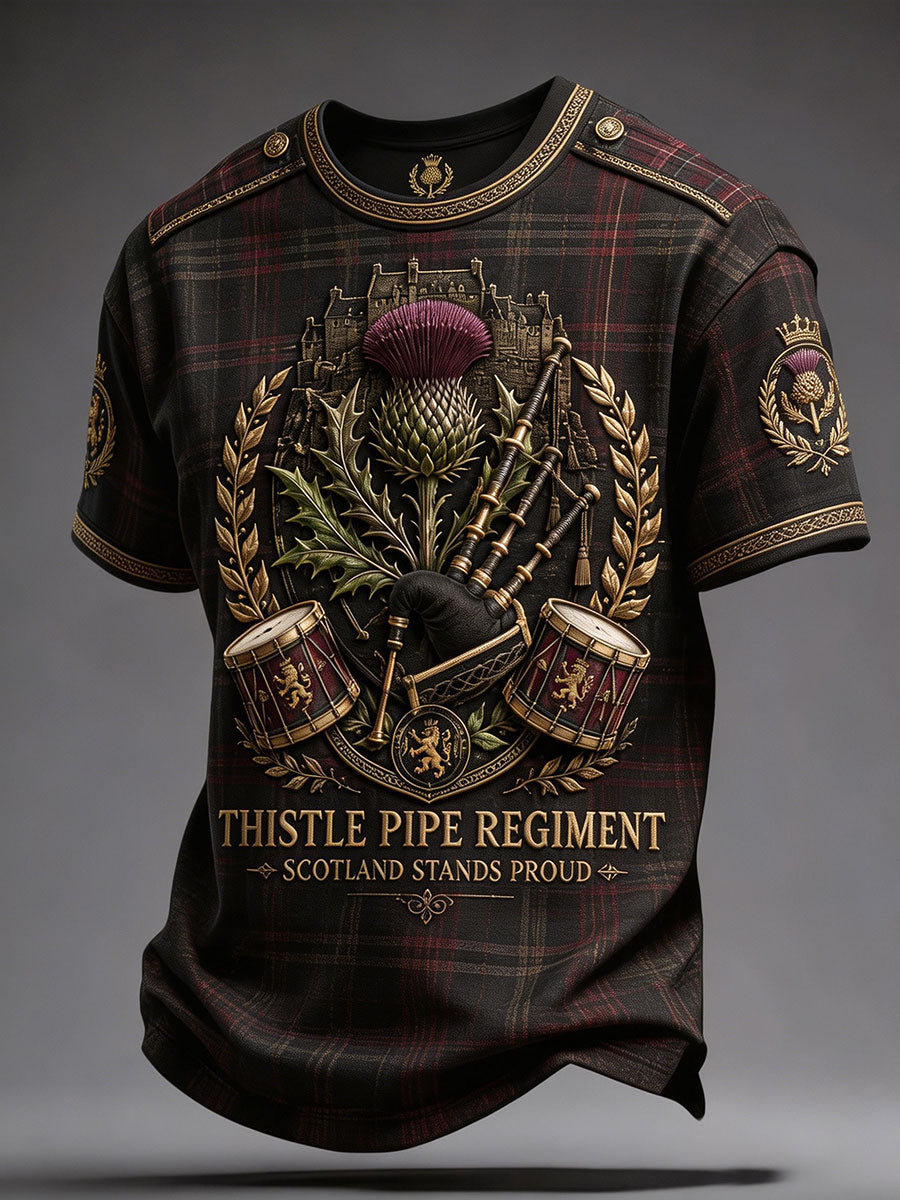 Men's Scotland Edinburgh Art Printed T-shirt