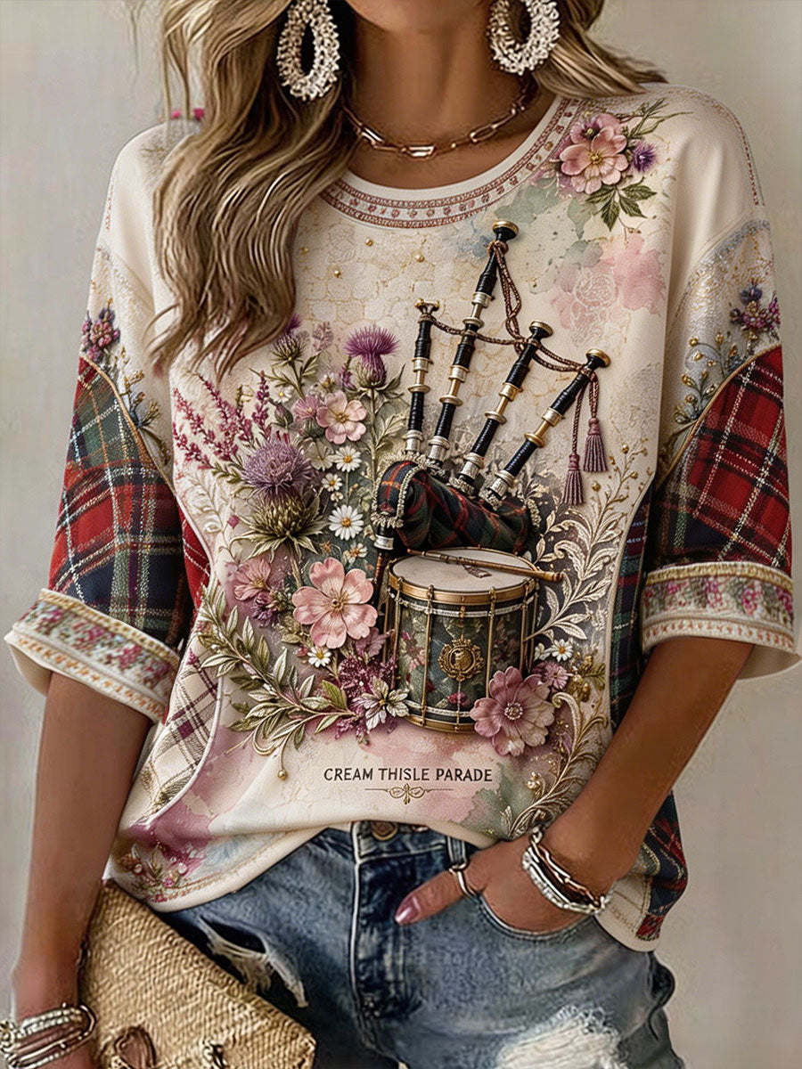 Women's Scotland Edinburgh Art Printed T-shirt