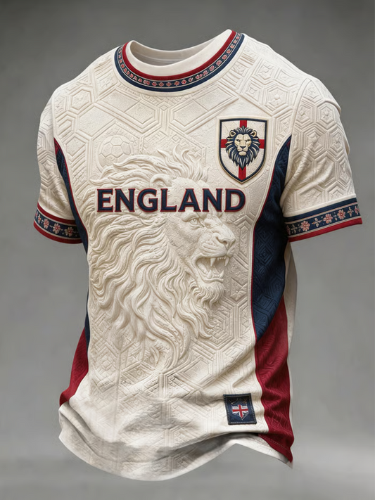 Men's UK Football Lover England Printed short sleeves t-shirt