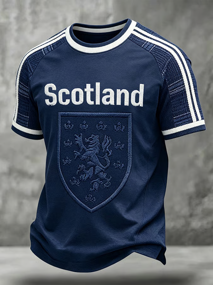 Men's UK Football Lover Scotland Printed short sleeve t-shirt