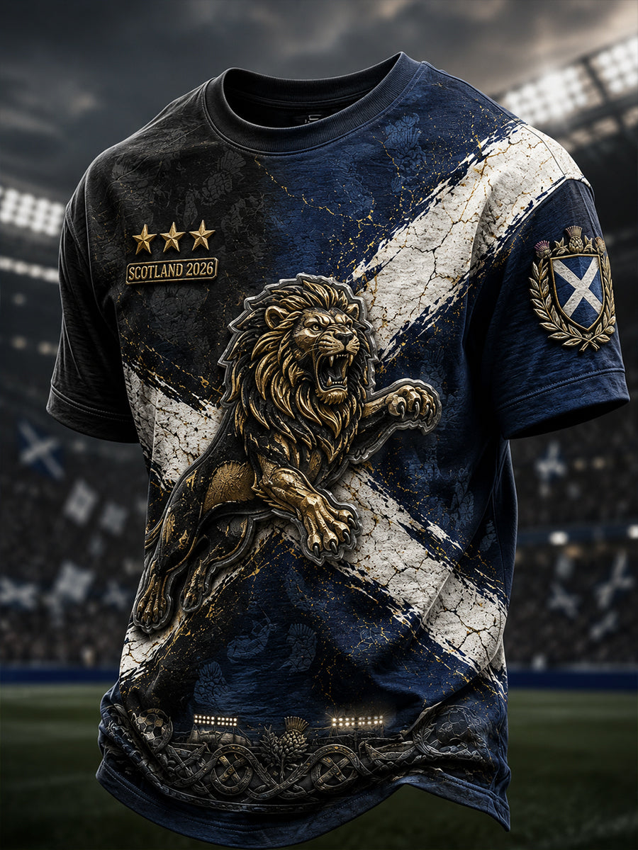 Men's Scotland Football Short Sleeves T-Shirt